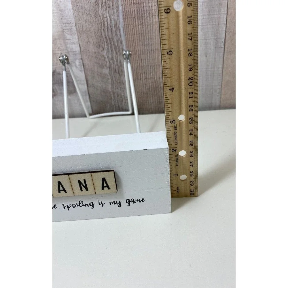 Eccolo Nana is My Name Spoiling‎ is My Game Wood Sign Blocks Decor Gift